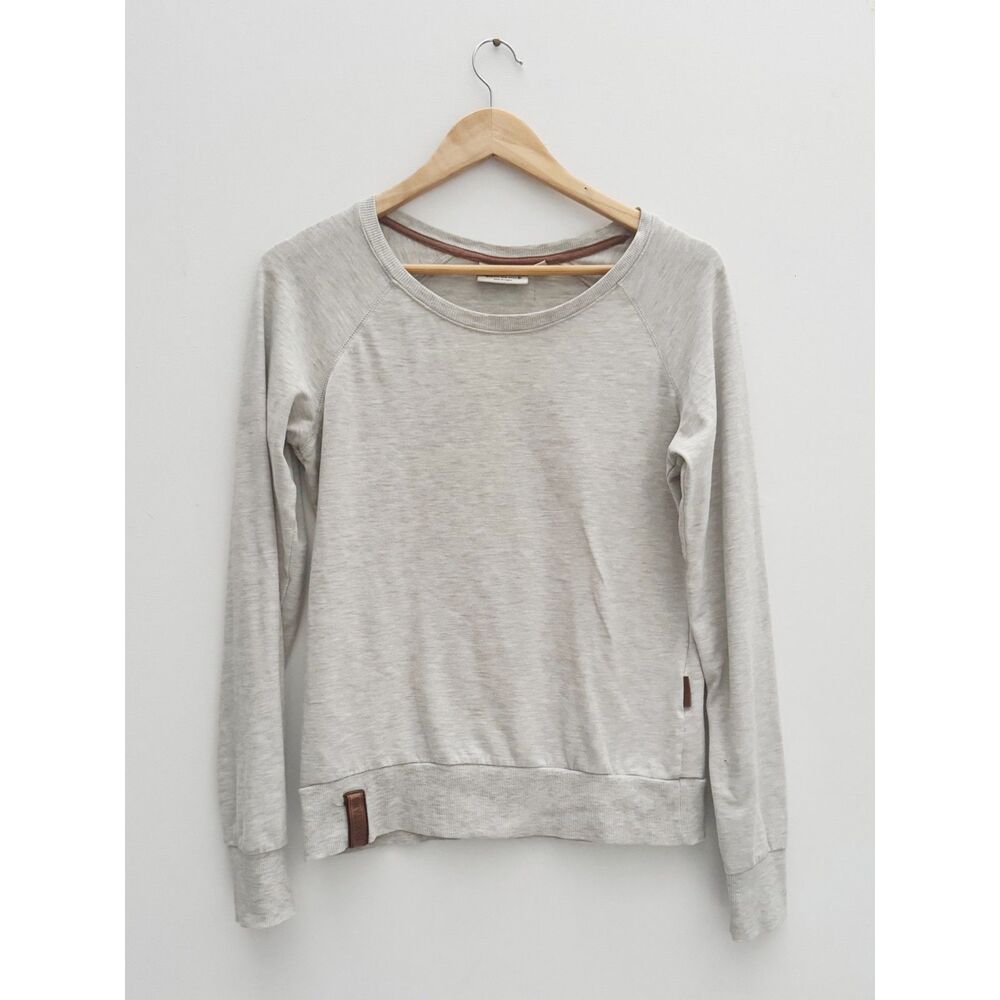 Naketano Gray Crewneck Sweatshirt Contrast Trim Size M